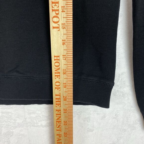 Asos Design Sweater Size 4 Black Crewneck Pullover Sweatshirt Casual - Picture 5 of 8